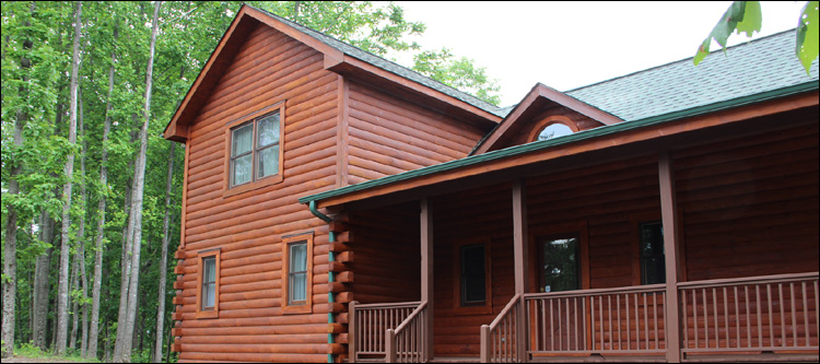 Log Home Staining in Fauquier County, Virginia