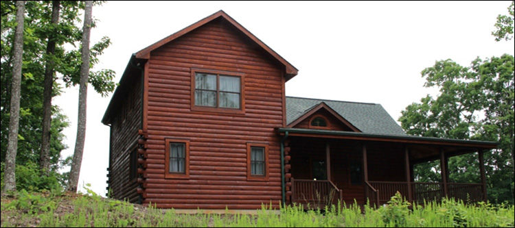 Professional Log Home Borate Application  Fauquier County, Virginia